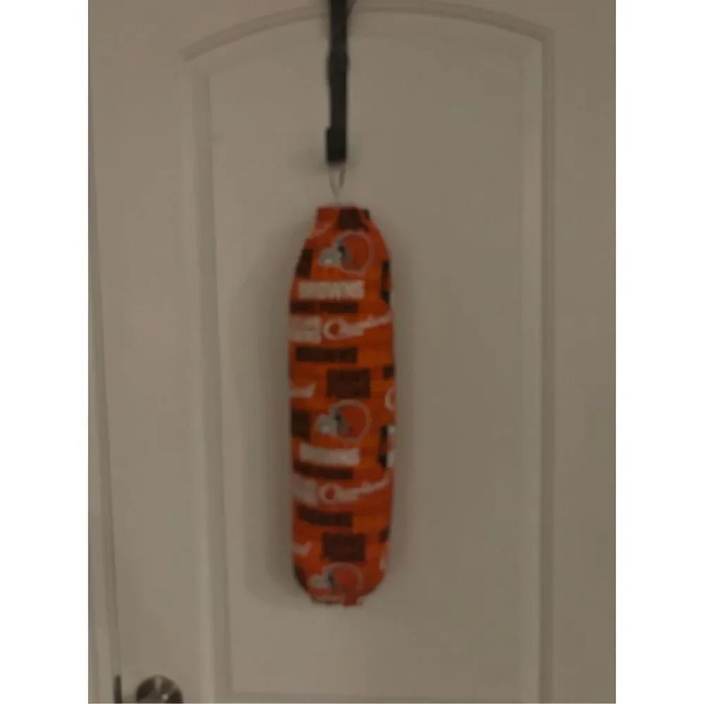 Handmade Plastic Bag Holder- Cleveland Browns-Dawg Pound